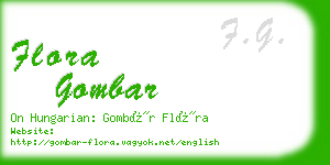 flora gombar business card